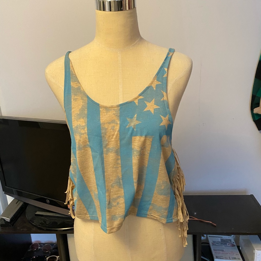 American Flag Tank top NWT